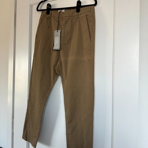 NWT Nili Lotan Paris Cropped Pants Relaxed Fit Dropped Crotch Sz 2 Bark - Picture 4 of 9